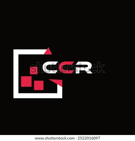 CCR creative minimalist letter logo. CCR unique vector initials alphabet letter logo design
