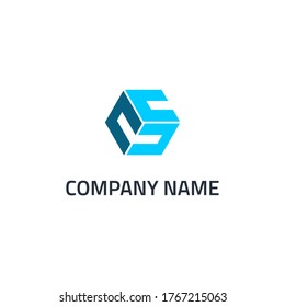 ccs letter design logo vector icon