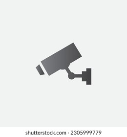 CCTV Airplane Icon Illustration Vector Editable Color