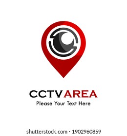 CCTV area logo template illustration