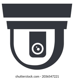 CCTV Basic Icon. Vector Security Camera Symbol