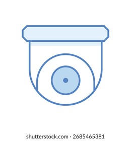 CCTV Blue DuoTone Vector Icon