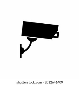 Cámara CCTV - Black Style.app, logotipo y archivo ui.Vector.EPS 10.Diseño de estilo de línea.