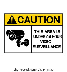 CCTV Camera. Black Video surveillance sign.vector isolated