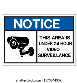 CCTV Camera. Black Video surveillance sign.vector isolated