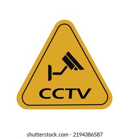 CCTV Camera. Black Video surveillance sign.vector isolated