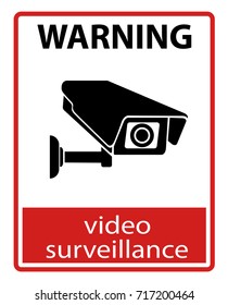  CCTV Camera. Black Video surveillance sign.vector isolated