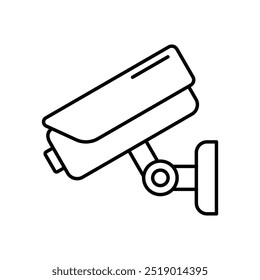 CCTV camera black and white flat vector icon design. Surveillance symbol design and clip art