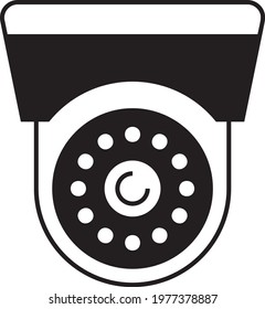 CCTV Camera Concept, Security Cam Vector Icon Design, Retail Shop Equipment Symbol, Supermarket Fixtures Sign, Grocery Store Supplies Stock Illustration