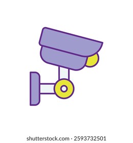 CCTV Camera Icon for Cybersecurity and Surveillance Systems