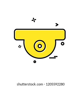 CCTV camera icon design vector