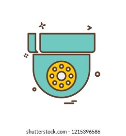 CCTV camera icon design vector