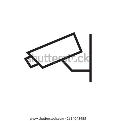 cctv camera icon editable outline stroke vector eps