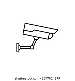 CCTV camera icon Flat illustration sign