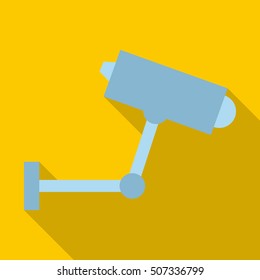 CCTV camera icon. Flat illustration of CCTV camera vector icon for web