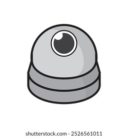 Ilustración vectorial de icono de cámara CCTV