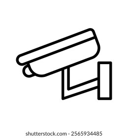 CCTV Camera Icon  vector illustration, pictogram isolated on white background. color editable