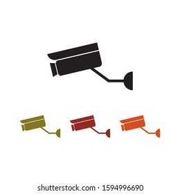 CCTV camera illustration template design logo and symbol vector