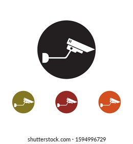 CCTV camera illustration template design logo and symbol vector