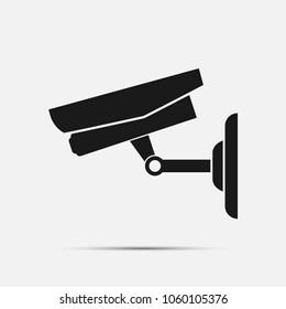 Cctv camera isolated on white background.vector illustration