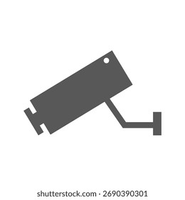 CCTV-Kamera einzeln auf weißem Hintergrund.