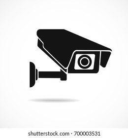 Cctv Camera Isolated On White Background