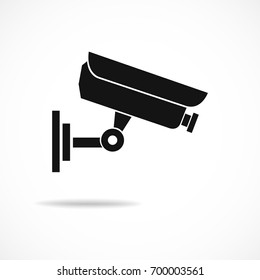 cctv camera isolated on white background
