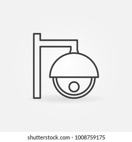 CCTV camera line icon. Video monitoring concept symbol