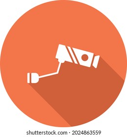 CCTV Camera Linear Vector Icon Design