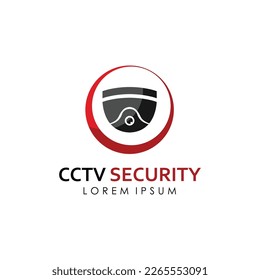 CCTV Camera Logo Design. CCTV Technology and Security Vector Illustration.
