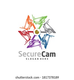 CCTV Camera Logo Design Vector Template, Concept Symbol, Icon
