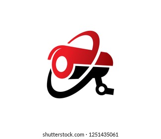 CCTV Camera Logo Template Design Vector, Emblem, Concept Design, Creative Symbol, Icon