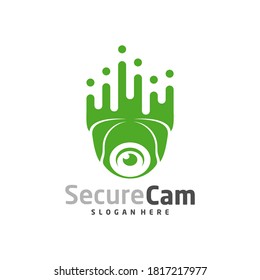 Cctv Camera Pulse Logo Design Vector Stock Vector (Royalty Free ...