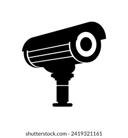 CCTV Camera. Security Surveillance System. Vector  Illustration isolated on white 
