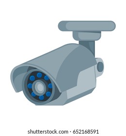 Cctv camera seen from the left side