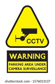 CCTV Camera sign surveillance sign,vector