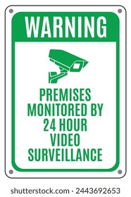 CCTV camera sign vector illustration