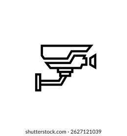 CCTV Câmera tecnologia de vetor design de logotipo