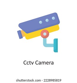 Cctv Camera Vector Flat Icon Design illustration. Housekeeping Symbol on White background EPS 10 File