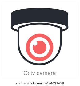 cctv camera vector icon concept design