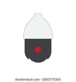 CCTV camera vector illustration on white background. Home security camera surveillance systems