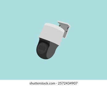 CCTV Camera Vector Illustration: Security Camera Icon, Surveillance Camera Design, Monitoring Device for Protection, Safety, Home Security System, Surveillance Equipment, Fixed Camera for Monitoring