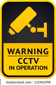 CCTV Camera Video surveillance sticker 10eps