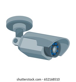 Cctv camera viewing angle is seen from below