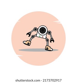 cctv character mascot vector illustration, suitable for icons, logos, mascots, posters, advertisements, signs, brochures, etc.