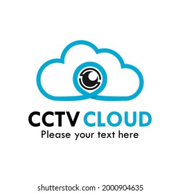 cctv cloud logo template illustration