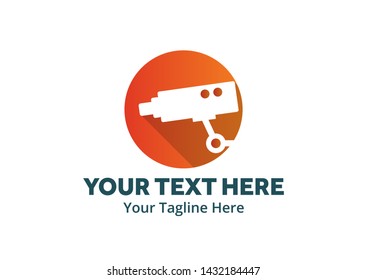 cctv creative illustration vector of graphic , cctv logo illustration vector , vector of surveillance camera logo illustration for logo identity and business