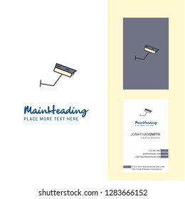 CCTV  Creative Logo and business card. vertical Design Vector