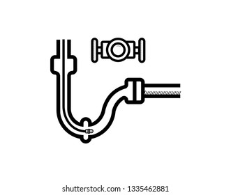 CCTV drain survey icon for pipeline inspection and maintenance designs