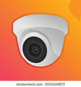 ELEMENTO CCTV, DISEÑO PLANO CCTV, CCTV DE VECTOR, CCTV HOGAR INTELIGENTE EN EL FONDO DEL GRADIENTE